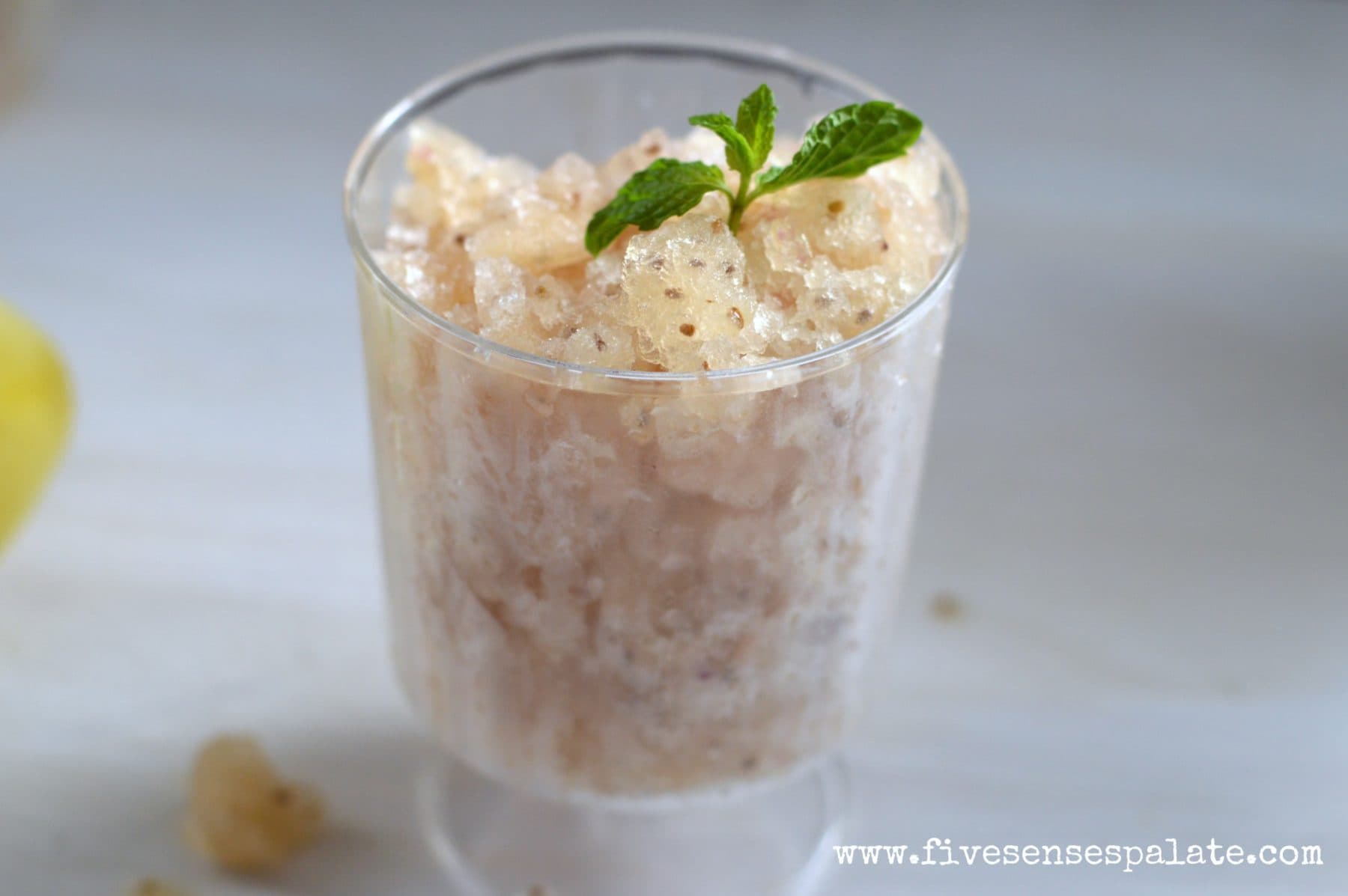 Pepino Melon & Chia Seeds Granita
